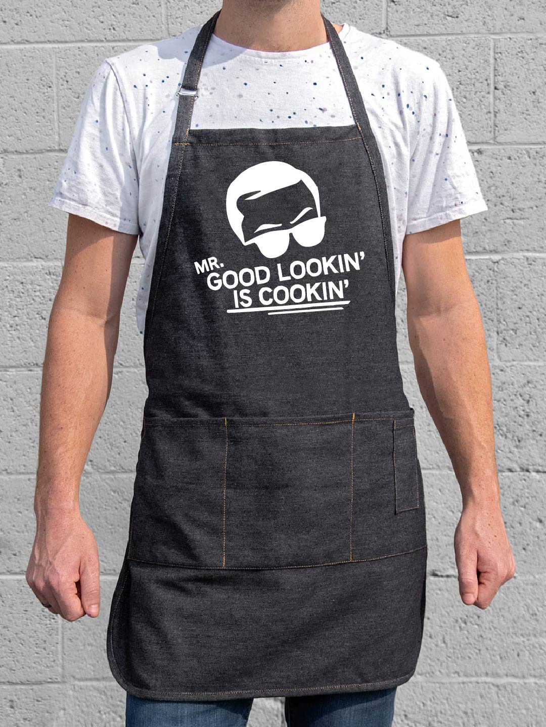 Premium Photo  Chef mature man cook wear apron in kitchen handsome man  preparing food in kitchen guy cooking a tasty meal man on kitchen with meat  and vegetables portrait of casual