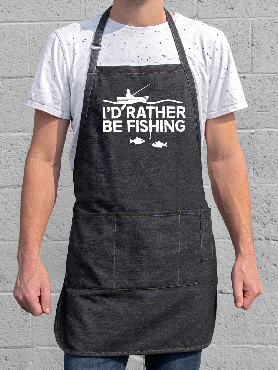 I'd Rather Be Fishing - Men's Apron